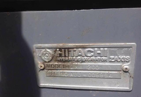 ขาย!! >>> Hitachi Zx200 รุ่น 1 จำนวน 2 คัน <<< เอกสารเล่ม คันละ 950,000 บาท