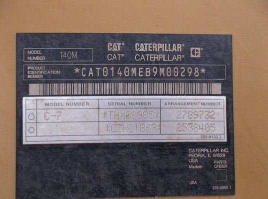 รถเกรด Caterpillar 140M รถอยู่อเมริกา สั่งนำเข้าโทร. 080-6565422 (หนิง)