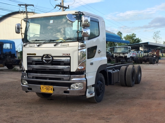 แสงฟ้าเต๊นท์รถ///ขายรถ10ล้อ HINO-ซีรี่700 เครื่อง P11C-320 พร้อมเล่มทะเบียน รถไม่เคยใช้งานในไทย