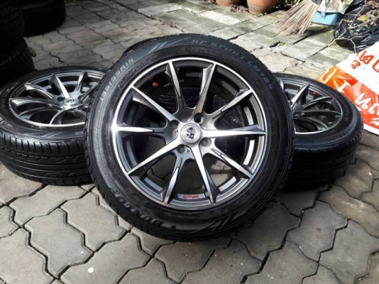 ล้อขอบ15 4รู100 พร้อมยาง195/55/15 ปี15 ชุดล่ะ7,500