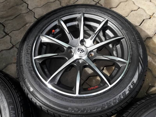 ล้อขอบ15 4รู100 พร้อมยาง195/55/15 ปี15 ชุดล่ะ7,500