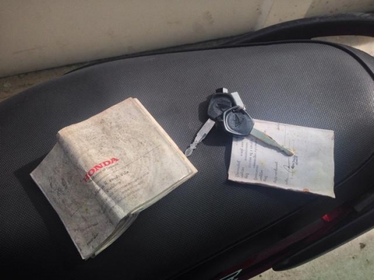 Honda Wave110i สีแดง เดิมมือเดียวใช้ถนอม