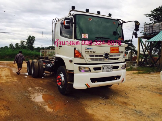 ขายหัวแชสซีสิบล้อ HINO 500 เครื่อง 344 แรง ปลายปี 56 ไมล์แสนต้น แชสซีสวยพร้อมใช้งาน ขายหัวแชสซีสิบล้อ HINO 500 เครื่อง 344 แรง ปลายปี 56 ไมล์แสนต้น แชสซีสวยพร้อมใช้งาน