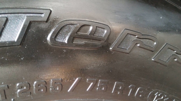 ยาง BF ALL 265 x 75 x 16 พร้อมล้อลาย Bradley