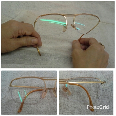 แว่นสายตายาวฟรานซ์โกลด์ฟิลด์ ตัวลึก! Vintage ESSEL handmade in France 19K