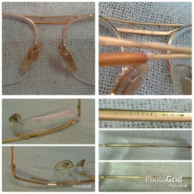 แว่นสายตายาวฟรานซ์โกลด์ฟิลด์ ตัวลึก! Vintage ESSEL handmade in France 19K