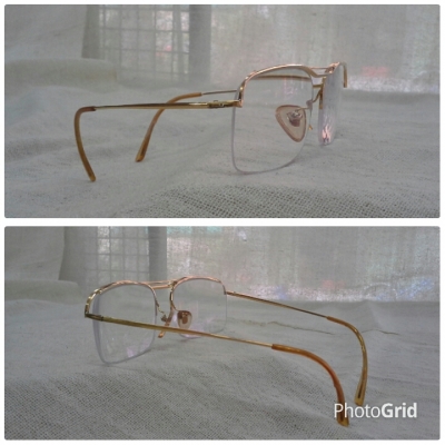 แว่นสายตายาวฟรานซ์โกลด์ฟิลด์ ตัวลึก! Vintage ESSEL handmade in France 19K