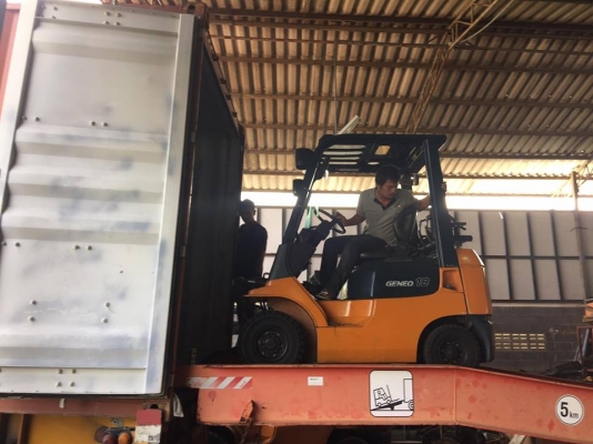 TOYOTA 7FG18 รถนอกเก่าญี่ปุ่น เสา 4.5 เมตร งาสไลด์