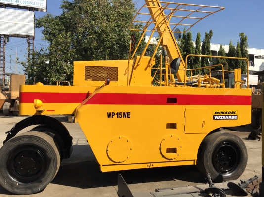 ขายด่วนรถบดล้อยาง7ล้อWATANABE WP15WE ทำสีตรวจเช็คพร้อมใช้งาน เอกสารเล่มทะเบียน