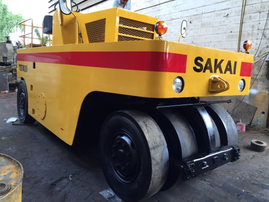 ขายด่วนรถบดล้อยาง7ล้อWATANABE WP15WE ทำสีตรวจเช็คพร้อมใช้งาน เอกสารเล่มทะเบียน