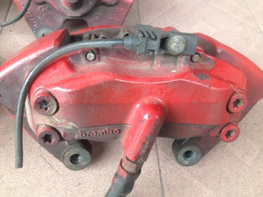 ปั้มเบรค brembo หน้า4POTหลัง2POT เก่าญี่ปุ่นเเท้สีเดิมสภาพสวยตามรูป