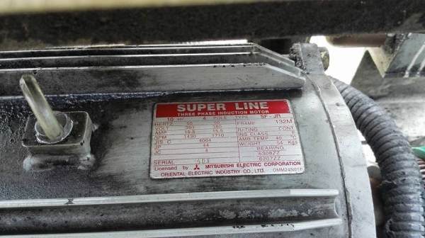 ** SOLD ** ปั้มน้ำมันไฮดรอลิค มอเตอร์มิตซู 10 HP 380V ปั้ม Yuken Japan สภาพสวยพร้อมใช้งาน