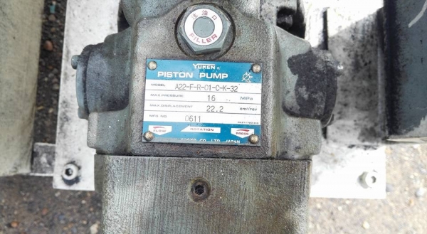 ** SOLD ** ปั้มน้ำมันไฮดรอลิค มอเตอร์มิตซู 10 HP 380V ปั้ม Yuken Japan สภาพสวยพร้อมใช้งาน