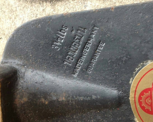 ขายจอบตราตาขนาด3 1/2 งานเก่าเก็บเยอรมันMade in Germany.