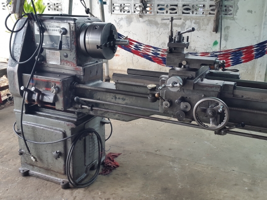 แท่นกลึง 6 ฟุต 3 เพลา เกียร์บล็อก ต้าชิง 1000 บี สภาพสวยๆ เครื่องเงียบ 87,000