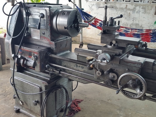 แท่นกลึง 6 ฟุต 3 เพลา เกียร์บล็อก ต้าชิง 1000 บี สภาพสวยๆ เครื่องเงียบ 87,000