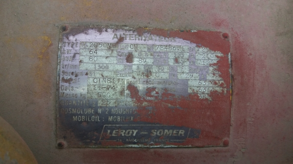 ขายได LEROY 80 kva สภาพเดิมเดิม