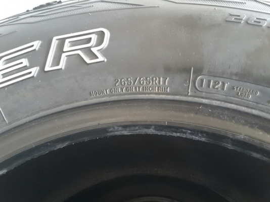 Cooper AT3 ขนาด 265/65/17 ปี13 สภาพสวยๆ 1ชุด