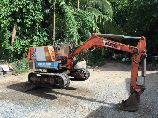 ขายรถขุดเล็ก แบคโครเล็ก kubota kh55 สภาพพร้อมทำงาน