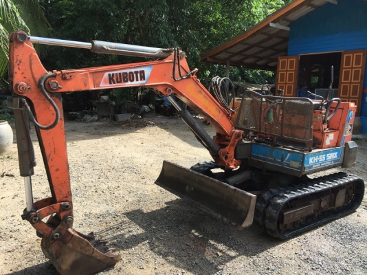 ขายรถขุดเล็ก แบคโครเล็ก kubota kh55 สภาพพร้อมทำงาน