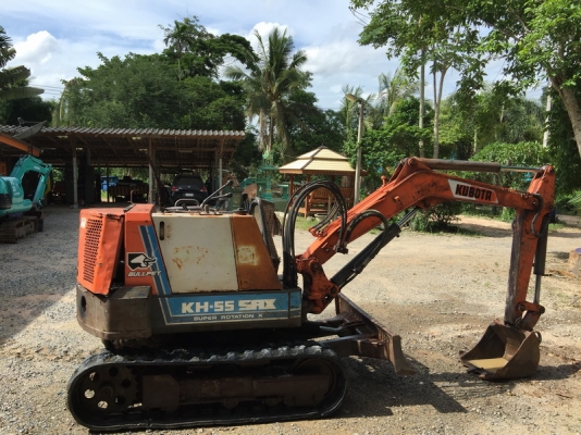ขายรถขุดเล็ก แบคโครเล็ก kubota kh55 สภาพพร้อมทำงาน