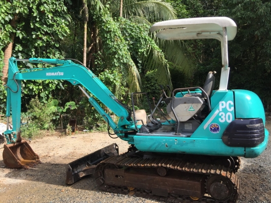 ขายรถขุดเล็ก แบคโครเล็กkomatsu pc30-7สภาพดีพร้อมทำงาน