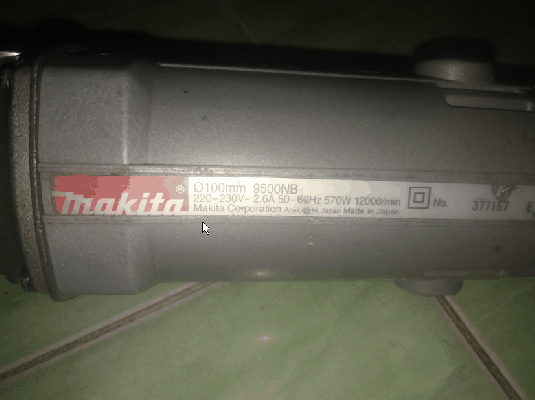 -ขายหินเจียร4นิ้ว MAKITA 9500NB 570W. 12000/min