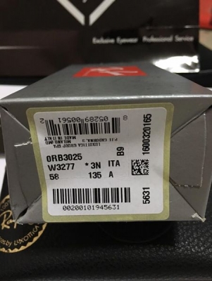 แว่น RayBan RB3025 Aviator Silver mirror 58mm