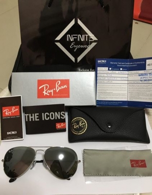 แว่น RayBan RB3025 Aviator Silver mirror 58mm