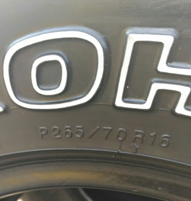 4900 ยาง AT YOKOHAMA 265/70/16 4900 ยาง AT YOKOHAMA 265/70/16