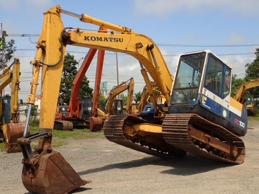 Komatsu PC100-5 เก่าญี่ปุ่นแท้ใช้งานน้อย4000กว่าๆใบใหญ่70