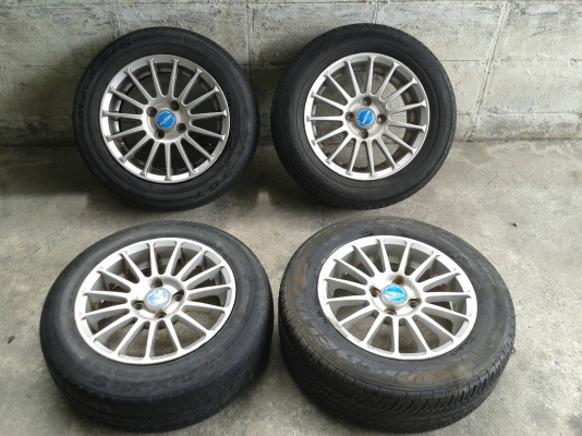 ขอบ14นิ้ว4รู100 พร้อมยาง 4 ล้อ ราคา 4900 บาท