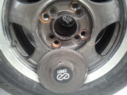 ขายแม็กซ์enkei ขอบ13พร้อมยาง4ล้อ