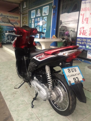 Honda Click 110i สีดำ-แดง หัวฉีดประหยัดน้ำมัน รถปี 2553 Honda Click 110i สีดำ-แดง หัวฉีดประหยัดน้ำมัน รถปี 2553