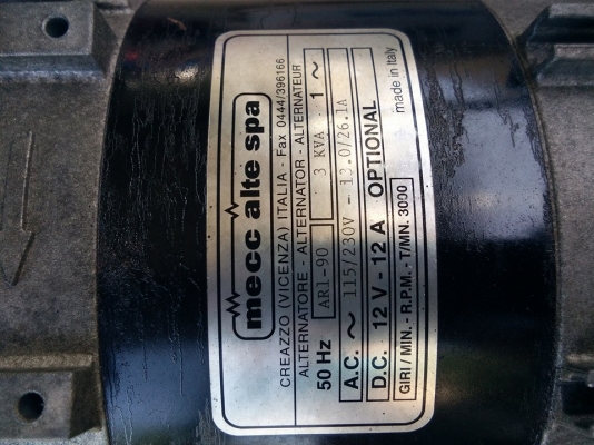 ขายปั่นไฟมือสอง3KVA.สภาพสวย