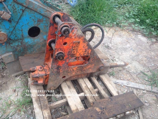 FROM JAPANหัวกระแทกNPK-H2X:E202*ไม่มีถุงลม* สำหรับรถขุดไซค์30,35,40,45/สลัก 40 มิล(ทดสอบแล้วใช้งานได้จริง)