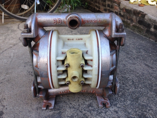 ขายปั้มไดอะแฟรม โครงสร้างสแตนเลส ขนาด 1นิ้ว Made in USA สภาพสวย พร้อมใช้งาน ขายปั้มไดอะแฟรม โครงสร้างสแตนเลส ขนาด 1นิ้ว Made in USA สภาพสวย พร้อมใช้งาน