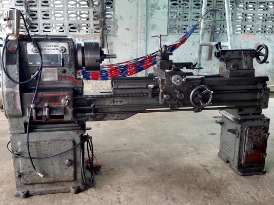 เครื่องกลึง ต้าชิง 1000 บี 6 ฟุต 3 เพลา เกียร์บล็อก พร้อมใช้งาน สภาพสวย เดิมๆๆ 87,000 เครื่องกลึง ต้าชิง 1000 บี 6 ฟุต 3 เพลา เกียร์บล็อก พร้อมใช้งาน สภาพสวย เดิมๆๆ 87,000