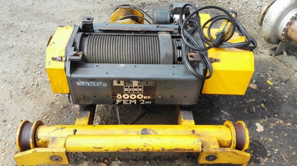 ** SOLD ** รอกสลิงไฟฟ้า KONE 8 ตัน 4 ทิศทาง ไฟ 380V พร้อมใช้งาน