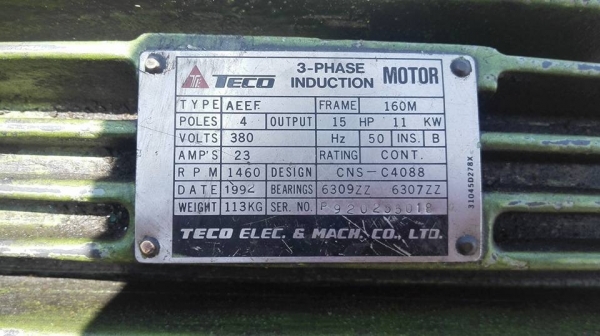 ** SOLD ** ปั้มน้ำมันไฮดรอลิคสองหัว VICKER 15 HP 380V มีวาล์วคอนโทรลไฟฟ้า พร้อมใช้งาน