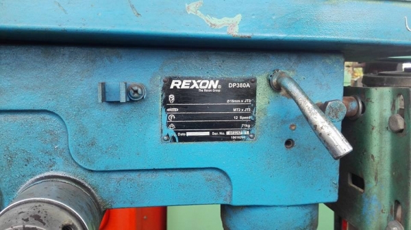 ** SOLD ** เจาะ REXON 16 mm.มอเตอร์ Mitsu 1 HP 380V สวยพร้อมใช้