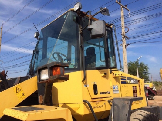 ขายรถตักล้อยาง KOMATSU WA100-5 ปี 2009 4XXX ชม. รถนอกนำเข้าจากญี่ปุ่น สภาพสวยพร้อมใช้ มีVDOการทำงานครับ