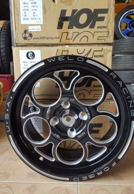 ล้อใหม่ ขอบ15 ลูกโม่ 4รู100 กว้าง7.5 ET34