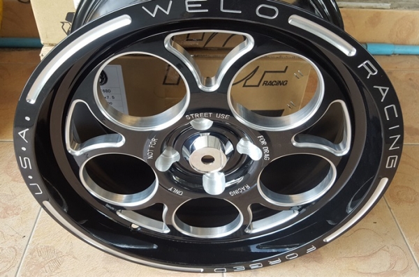 ล้อใหม่ ขอบ15 ลูกโม่ 4รู100 กว้าง7.5 ET34