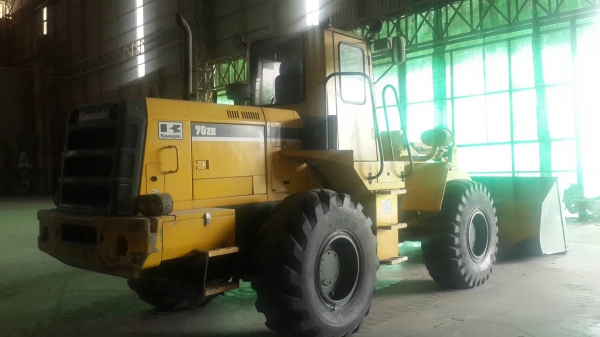 ขายรถตักล้อยาง Kawazaki รุ่น 70z 7,000 ชม. ราคา 2,800,000