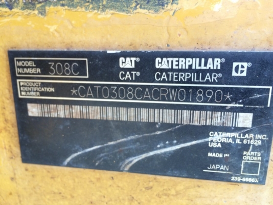 CAT 308CSR ปี 2006 นำเข้าจากญี่ปุ่น สภาพสวยมากครับ CAT 308CSR ปี 2006 นำเข้าจากญี่ปุ่น สภาพสวยมากครับ