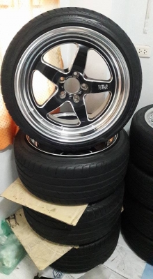 22,500 มายกไปได้เลย  ล้อWELD ขอบ18"งานKC 5รู114.7 หน้า9.5"หลัง11"