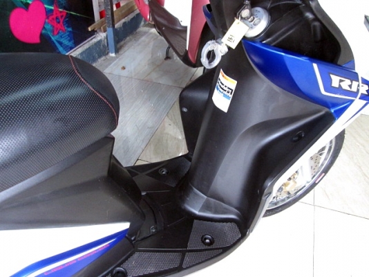 MIO 125 iRR สีขาวนํ้าเงิน ลายใหม่ล่าสุด ระบบหัวฉีดอัจฉริยะ YMJET-FI ประหยัดน้ำมัน รถเครื่องยนต์เดิมๆ
