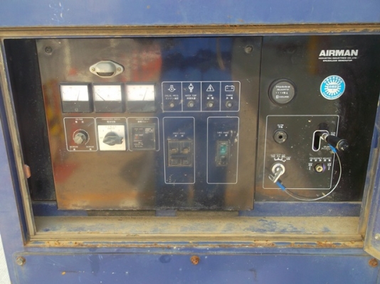 เครื่องปั่นไฟ AIRMAN SDG45S นำเข้าจากญี่ปุ่นไม่เคยใช้งานในไทย