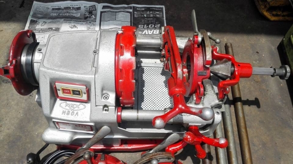 ** SOLD ** เครื่องต้าปเกลียว REX Made in JAPAN ต้าป 0.5"- 3" สภาพพริตตี้ซีนอลออพชั่นครบๆเงาๆทดลองสัมผัสได้!!